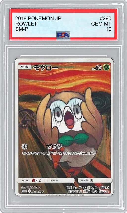 2018 POKEMON JP SM-P ROWLET #290 PSA 10